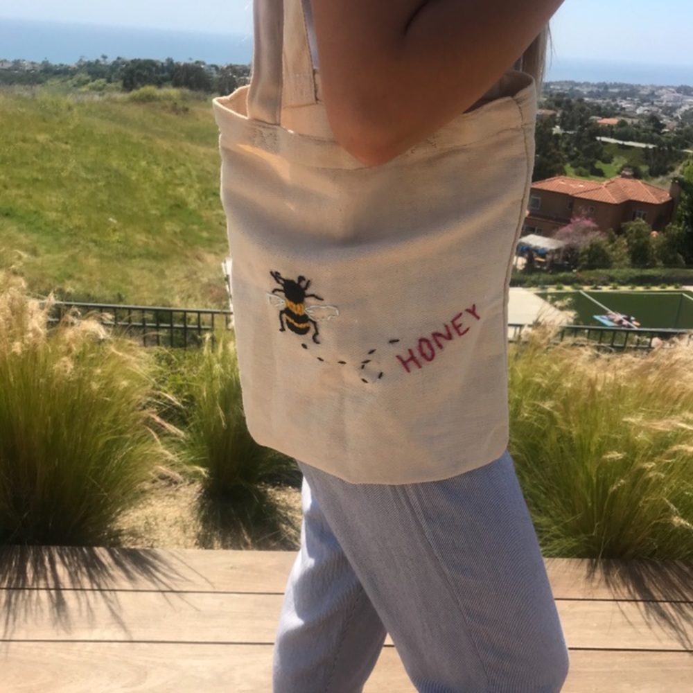 hand embroidered bag!